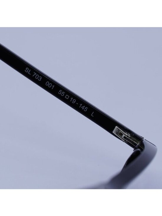 Saint Laurent SL703 001 Sunglasses Black Cat Eye Frame, Black Lenses main image 9